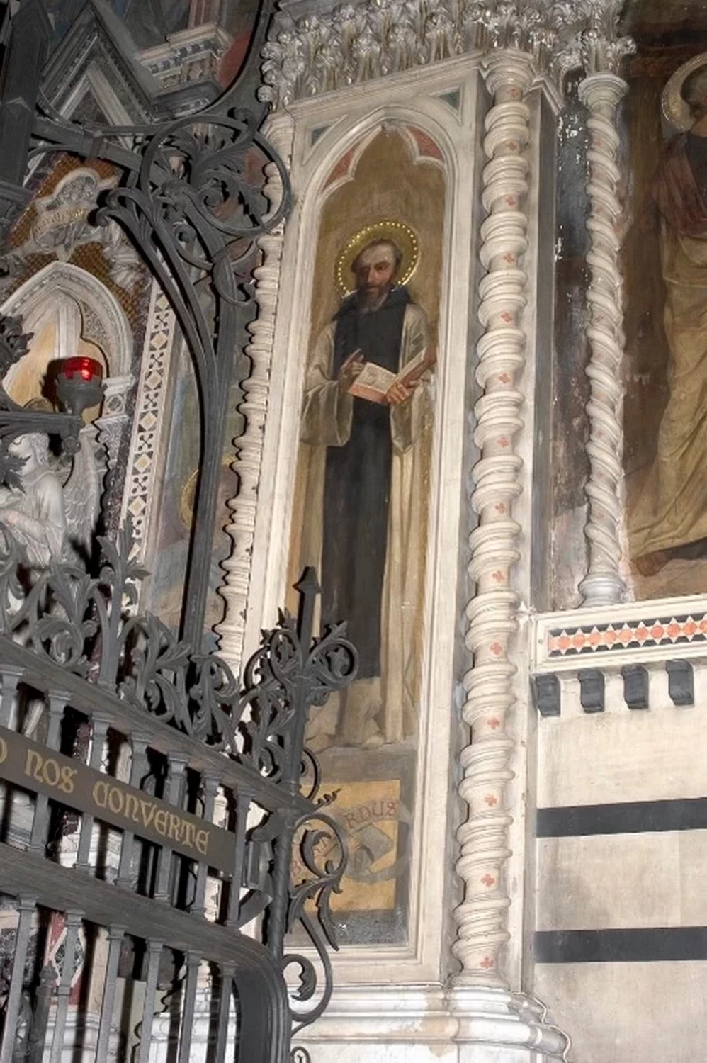  134-Modesto Faustini-San Bernardo eseguito da Cesare Bertolotti su disegno di Modesto Faustini - Santuario Santa Maria delle Grazie, Brescia 